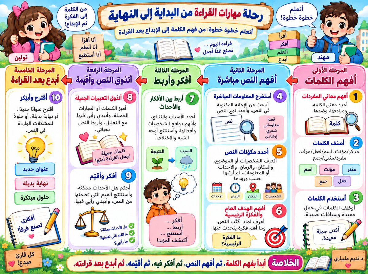 رحلة مهارات القراءة